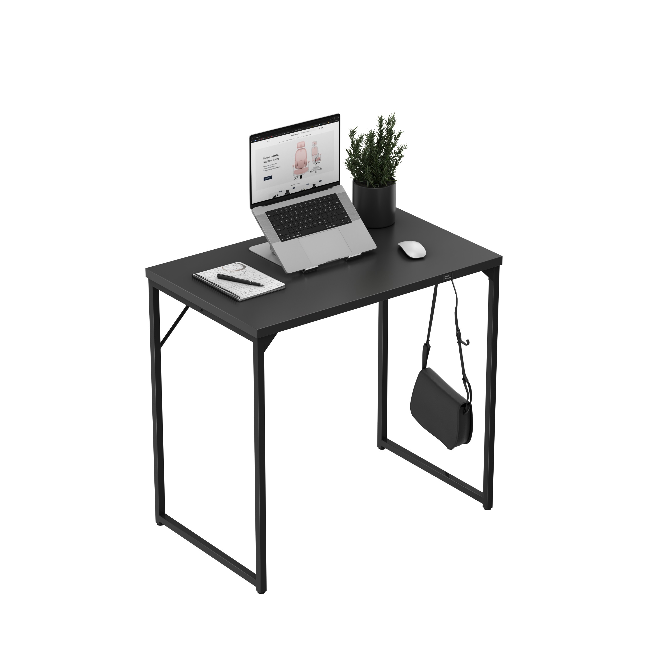 Biurko Małe Mark Adler Leader 1.3 Black 80 cm